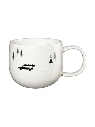 ASA SELECTION | Weihnachts Henkelbecher 0,4l North Pole | weiss